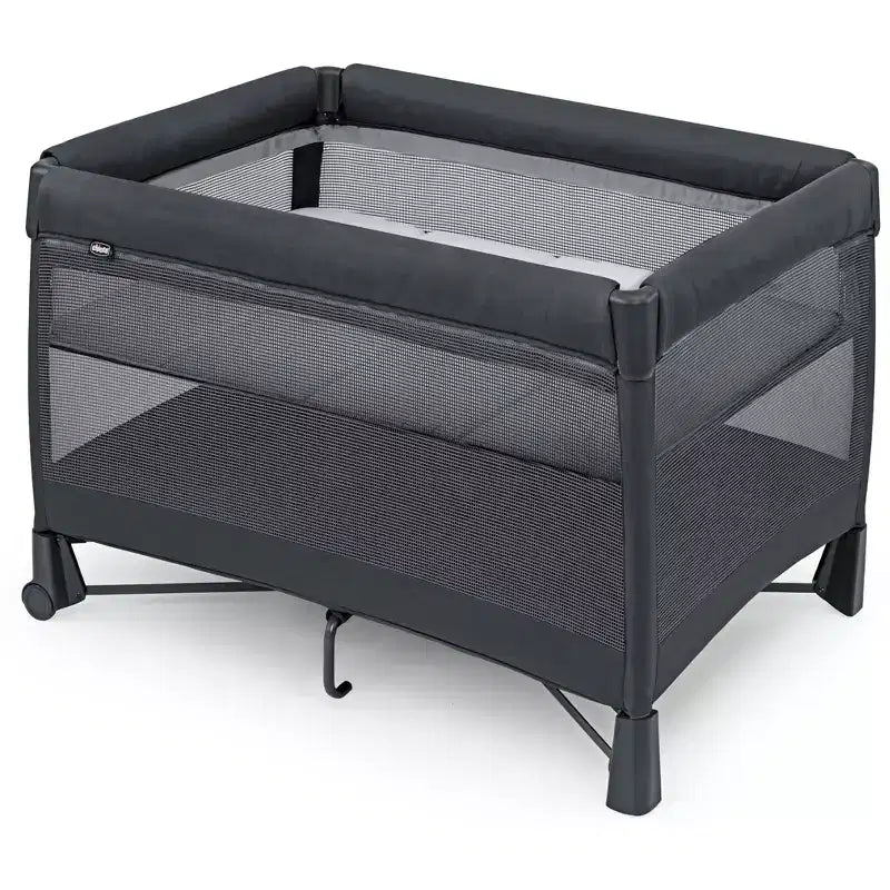 Chicco Dash Instant Setup Playard - Charcoal: Portable Bassinet, Polyurethane Foam, Foldable Design, 30 lb Capacity