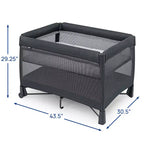 Parc pliable à installation instantanée Chicco Dash - Anthracite : Moïse portable, mousse de polyuréthane, conception pliable, capacité de 13,6 kg