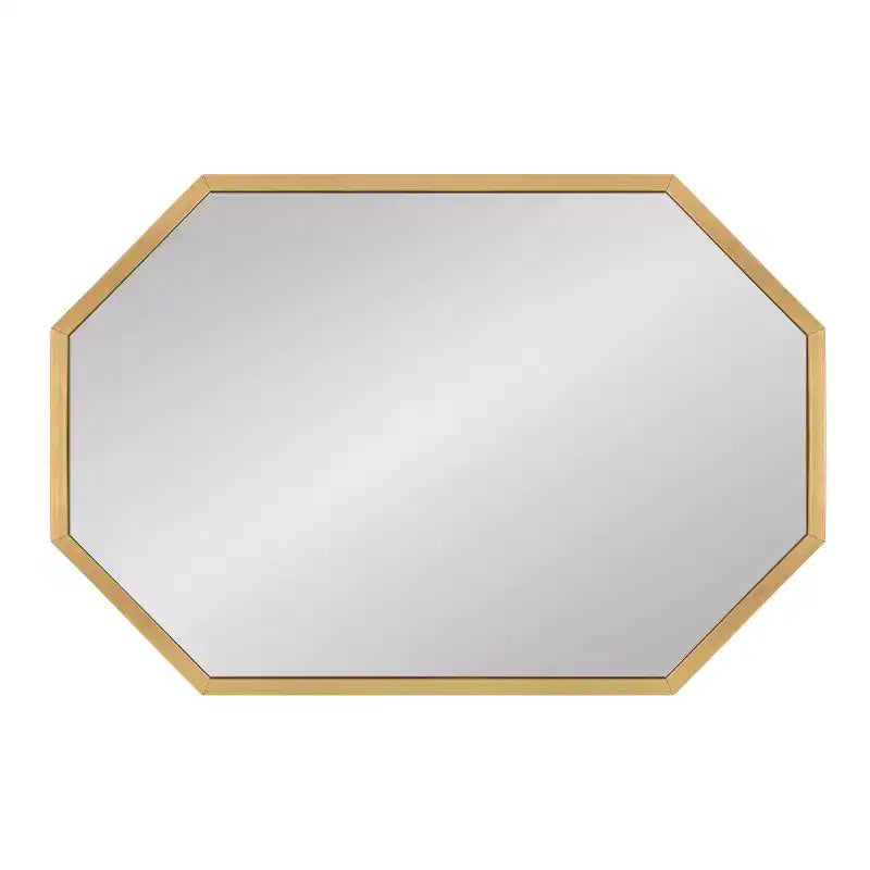 Miroir mural octogonal Laverty 24 po x 36 po doré - Kate & Laurel All Things Decor