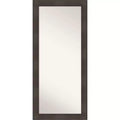 Amanti Art 30" x 66" William Framed Full Length Floor Leaner Mirror Espresso: Modern Rectangle, No Assembly, Wall Mount Option