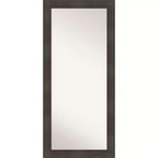 Amanti Art 30" x 66" William Framed Full Length Floor Leaner Mirror Espresso: Modern Rectangle, No Assembly, Wall Mount Option