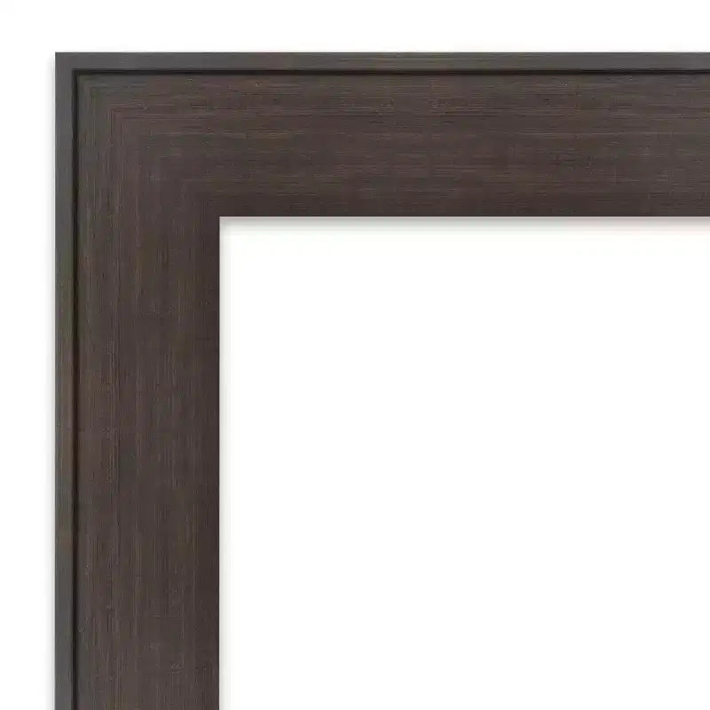 Amanti Art 30" x 66" William Miroir sur pied pleine longueur encadré Espresso : rectangle moderne, aucun assemblage requis, option de montage mural
