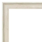 Miroir mural encadré Regal Birch crème 33" x 27" - Amanti Art : Moderne biseauté, aucun assemblage requis