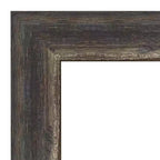 Miroir mural encadré rustique en écorce, marron 33" x 27" - Amanti Art