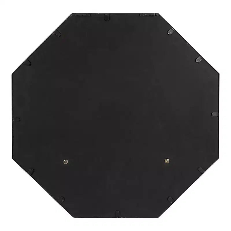 Miroir mural fonctionnel 24" x 24" coloris marron - Kate & Laurel All Things Decor : Forme octogonale moderne, cadre en métal