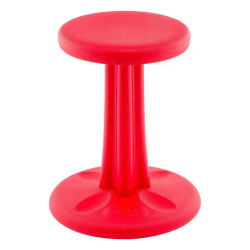 16" Junior Wobble Chair Red - Kore: Active Sitting Stool, Fixed Height, Kids, 275 lb Capacity, Plastic Frame