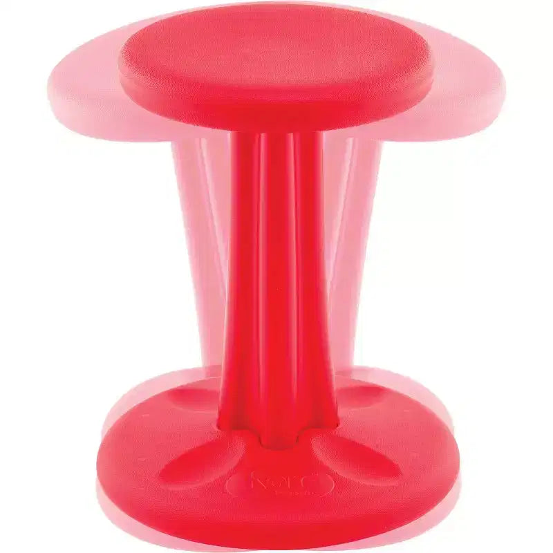 Chaise Oscillante Junior 16" Rouge - Kore : Tabouret Assis Actif, Hauteur Fixe, Enfants, Capacité 125 kg, Cadre en Plastique