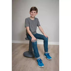 Chaise Oscillante Junior 16" Rouge - Kore : Tabouret Assis Actif, Hauteur Fixe, Enfants, Capacité 125 kg, Cadre en Plastique