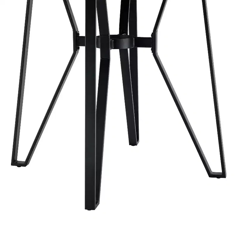 Ensemble de salle à manger Christopher Knight Home Alvin moderne, 5 pièces, en métal et bois d'hévéa, hauteur comptoir