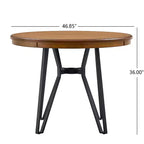Ensemble de salle à manger Christopher Knight Home Alvin moderne, 5 pièces, en métal et bois d'hévéa, hauteur comptoir