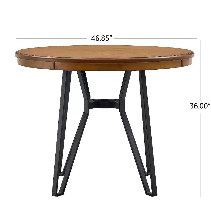 Ensemble de salle à manger Christopher Knight Home Alvin moderne, 5 pièces, en métal et bois d'hévéa, hauteur comptoir