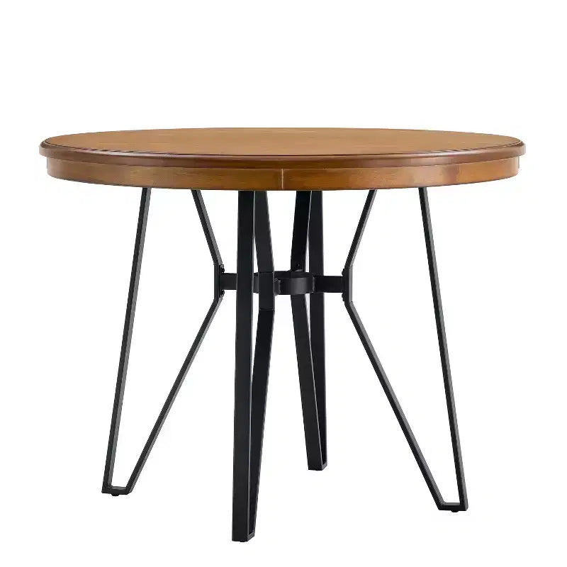 Ensemble de salle à manger Christopher Knight Home Alvin moderne, 5 pièces, en métal et bois d'hévéa, hauteur comptoir