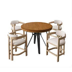 Ensemble de salle à manger Christopher Knight Home Alvin moderne, 5 pièces, en métal et bois d'hévéa, hauteur comptoir