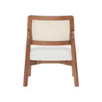 Christopher Knight Home Hailey Chaise d'appoint en bois avec cannage (Lot de 2), Beige/Noyer