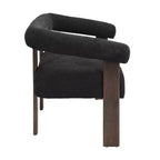 Christopher Knight Home Webb Causeuse rembourrée en bouclette de 53 po en bois d'hévéa au design moderne