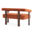 Christopher Knight Home Webb Causeuse rembourrée en bouclette de 53 po en bois d'hévéa au design moderne