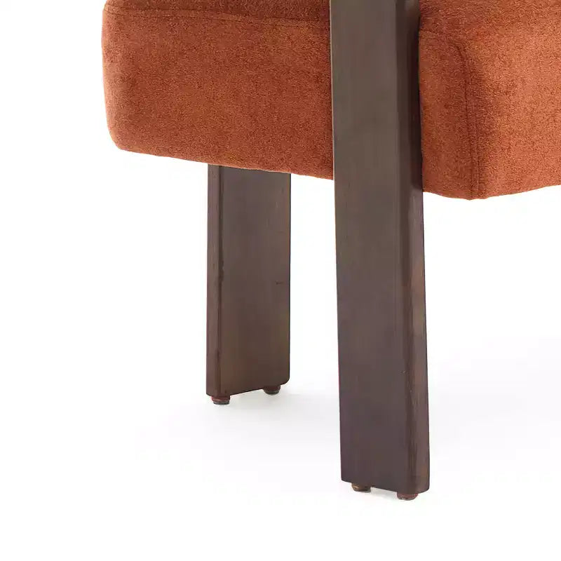 Christopher Knight Home Webb Causeuse rembourrée en bouclette de 53 po en bois d'hévéa au design moderne