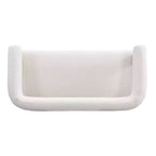Christopher Knight Home Webb Causeuse rembourrée en bouclette de 53 po en bois d'hévéa au design moderne