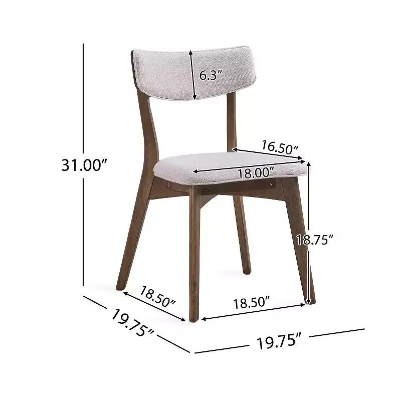 Ensemble de salle à manger Christopher Knight Home Walton 5 pièces en bois d'hévéa rembourré, style milieu de siècle