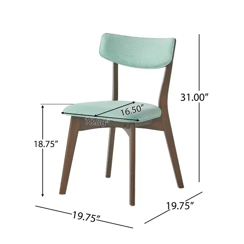 Ensemble de salle à manger Christopher Knight Home Walton 5 pièces en bois d'hévéa rembourré, style milieu de siècle