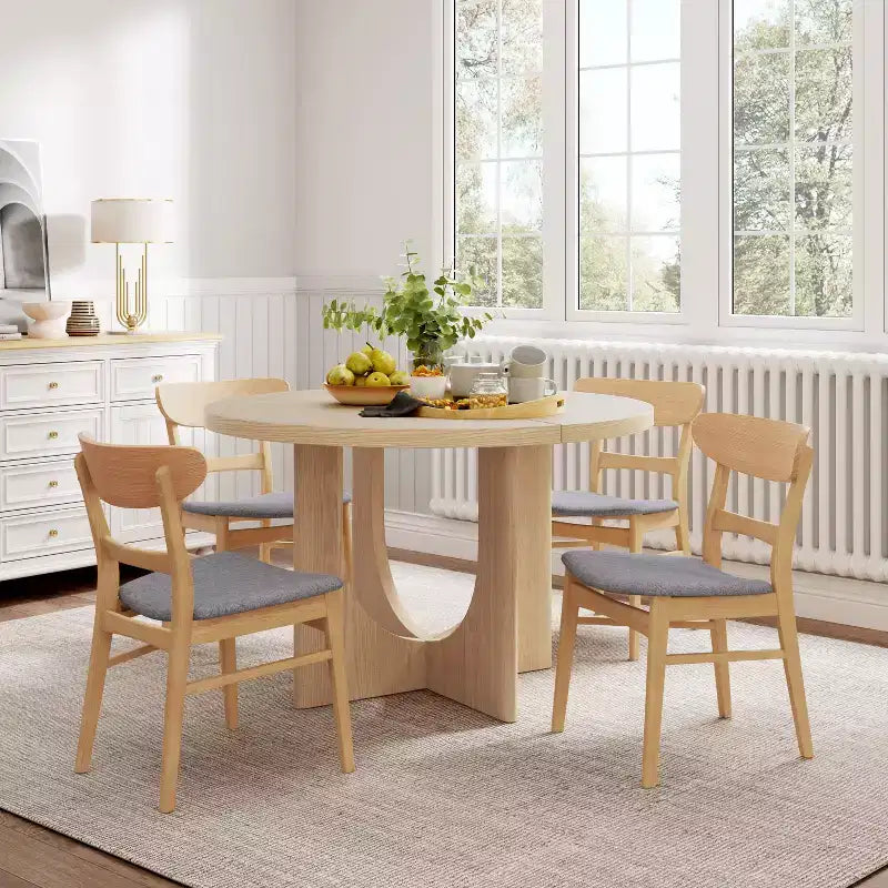 Christopher Knight Home Blair Ensemble de salle à manger 5 pièces en bois et rembourré