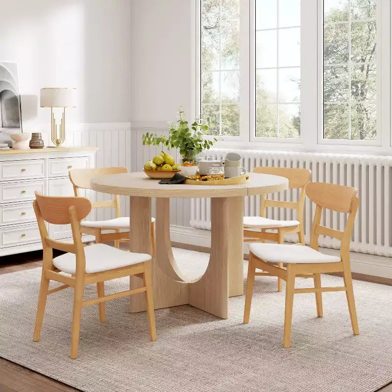 Christopher Knight Home Blair Ensemble de salle à manger 5 pièces en bois et rembourré