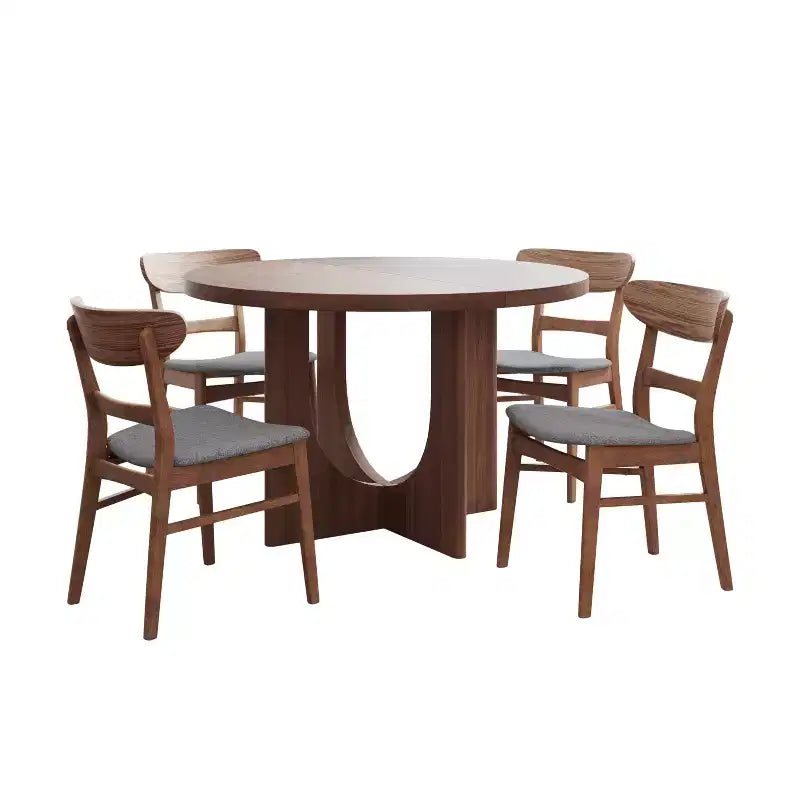 Christopher Knight Home Blair Ensemble de salle à manger 5 pièces en bois et rembourré