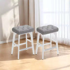 Tabourets De Bar Lot De 2 Tabourets De Bar Pour Comptoir De Cuisine Tabourets De Bar En Métal Lot De 2 Tabourets De Bar En Cuir PU Tabourets De Bar De Ferme Tabourets De Bar Rustiques