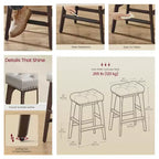 Tabourets De Bar Lot De 2 Tabourets De Bar Pour Comptoir De Cuisine Tabourets De Bar En Métal Lot De 2 Tabourets De Bar En Cuir PU Tabourets De Bar De Ferme Tabourets De Bar Rustiques