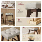 Tabourets De Bar Lot De 2 Tabourets De Bar Pour Comptoir De Cuisine Tabourets De Bar En Métal Lot De 2 Tabourets De Bar En Cuir PU Tabourets De Bar De Ferme Tabourets De Bar Rustiques