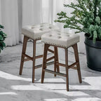 Tabourets De Bar Lot De 2 Tabourets De Bar Pour Comptoir De Cuisine Tabourets De Bar En Métal Lot De 2 Tabourets De Bar En Cuir PU Tabourets De Bar De Ferme Tabourets De Bar Rustiques