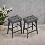Tabourets De Bar Lot De 2 Tabourets De Bar Pour Comptoir De Cuisine Tabourets De Bar En Métal Lot De 2 Tabourets De Bar En Cuir PU Tabourets De Bar De Ferme Tabourets De Bar Rustiques