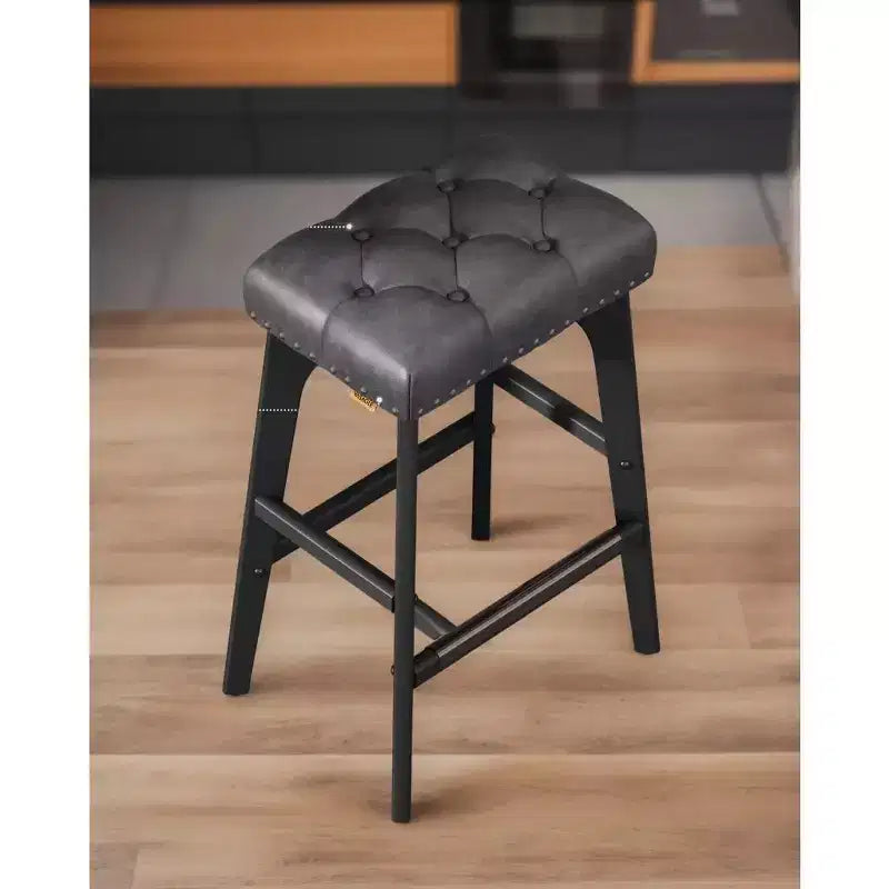 Tabourets De Bar Lot De 2 Tabourets De Bar Pour Comptoir De Cuisine Tabourets De Bar En Métal Lot De 2 Tabourets De Bar En Cuir PU Tabourets De Bar De Ferme Tabourets De Bar Rustiques