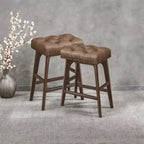 Tabourets De Bar Lot De 2 Tabourets De Bar Pour Comptoir De Cuisine Tabourets De Bar En Métal Lot De 2 Tabourets De Bar En Cuir PU Tabourets De Bar De Ferme Tabourets De Bar Rustiques