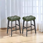 Tabourets De Bar Lot De 2 Tabourets De Bar Pour Comptoir De Cuisine Tabourets De Bar En Métal Lot De 2 Tabourets De Bar En Cuir PU Tabourets De Bar De Ferme Tabourets De Bar Rustiques