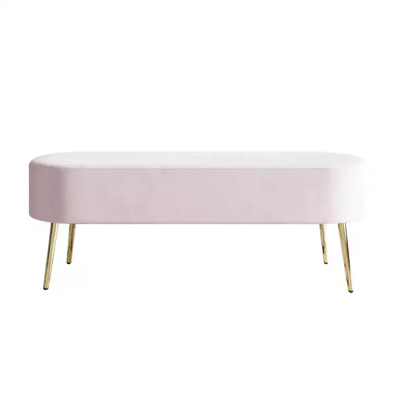 ChaletPosh Canapé en velours avec banc et table basse