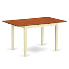Ensemble de salle à manger rectangulaire 5 pièces style cerisier et babeurre, de style Mid-Century