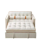 Canapé-lit inclinable 78,75 po - Sectionnel en L avec chargement USB, rangement et pochette de bras