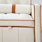 Canapé-lit inclinable 78,75 po - Sectionnel en L avec chargement USB, rangement et pochette de bras