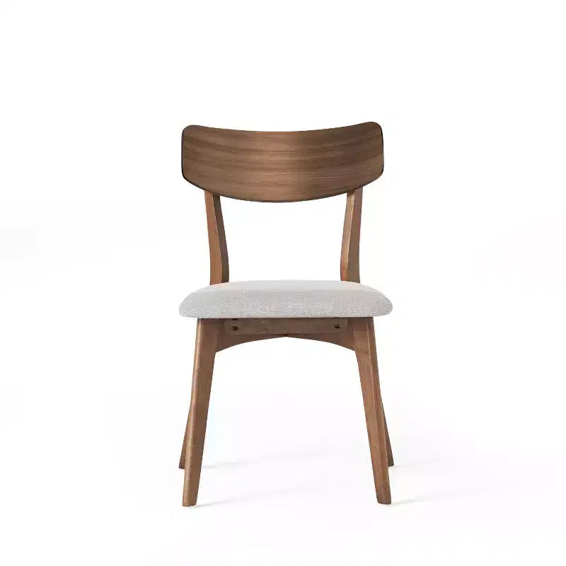 Ensemble de salle à manger 5 pièces en hévéa rembourré de style moderne du milieu du siècle Lareyna de Christopher Knight Home