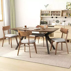 Ensemble de salle à manger 5 pièces en hévéa rembourré de style moderne du milieu du siècle Lareyna de Christopher Knight Home