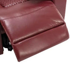 Fauteuil inclinable électrique pivotant 270° en similicuir avec tablette, support de téléphone, port USB et fonction bascule pour un confort home cinéma