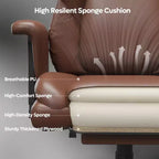 Fauteuil de bureau inclinable confortable Bestier, fauteuil de bureau robuste avec repose-pieds, fauteuil de bureau de direction inclinable avec soutien lombaire réglable
