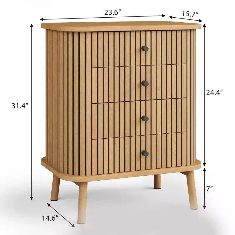 Commodes à 4 tiroirs / 6 tiroirs, commodes de chambre, table de chevet, commode bohème en osier avec rangement spacieux, poignées noires mates et pieds en bois