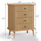 Commodes à 4 tiroirs / 6 tiroirs, commodes de chambre, table de chevet, commode bohème en osier avec rangement spacieux, poignées noires mates et pieds en bois