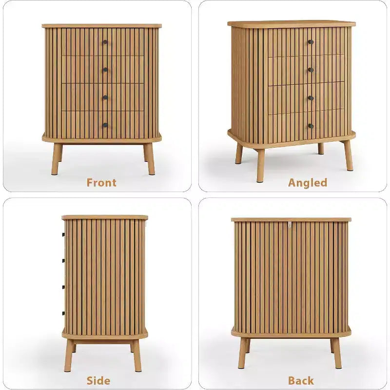 Commodes à 4 tiroirs / 6 tiroirs, commodes de chambre, table de chevet, commode bohème en osier avec rangement spacieux, poignées noires mates et pieds en bois