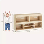 Organisateur de rangement Acekool à 5 cubes avec tiroir pour enfants, meuble de rangement en bois pour jouets, idéal pour salle de jeux, crèche, salle de classe