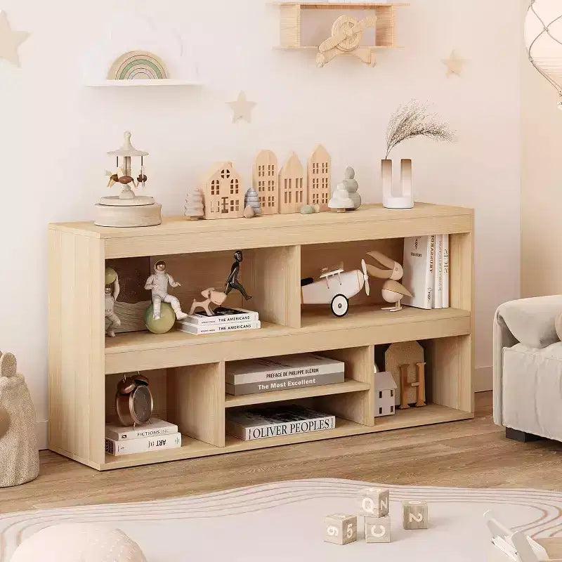 Organisateur de rangement Acekool à 5 cubes avec tiroir pour enfants, meuble de rangement en bois pour jouets, idéal pour salle de jeux, crèche, salle de classe