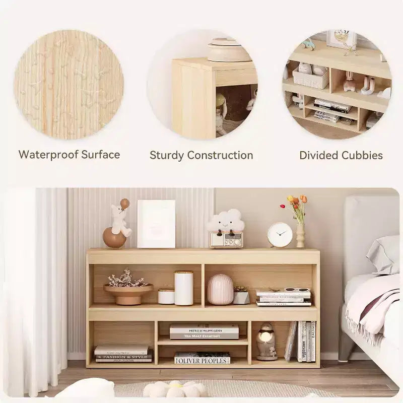 Organisateur de rangement Acekool à 5 cubes avec tiroir pour enfants, meuble de rangement en bois pour jouets, idéal pour salle de jeux, crèche, salle de classe