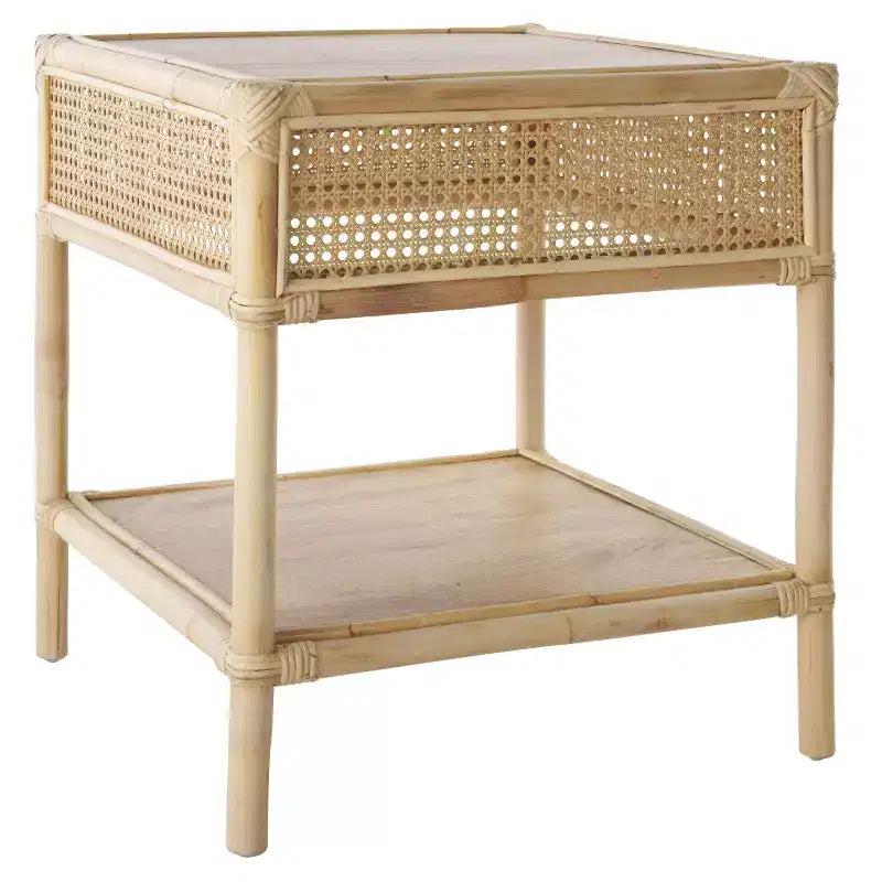 Table d'appoint carrée Arvid - ACC6506A - Naturel - Safavieh